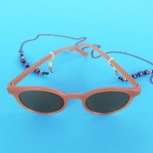 Sunglasses &  Cord Neck Strap Metal Glasses Strap Hold